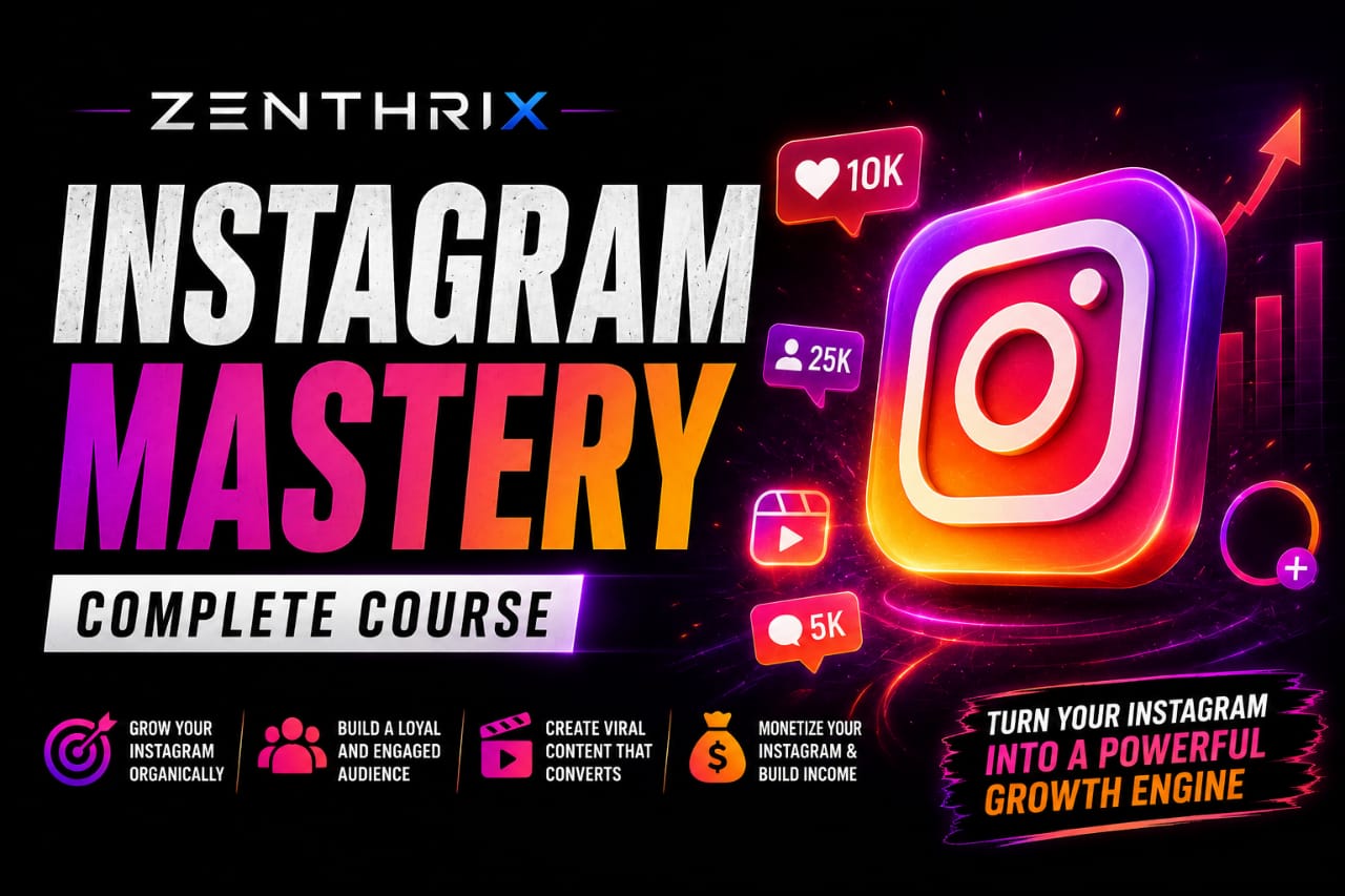 Phone showing Instagram growth analytics